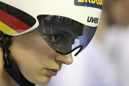 Miriam Welte (Germany) waits for her start in the 500m TT.