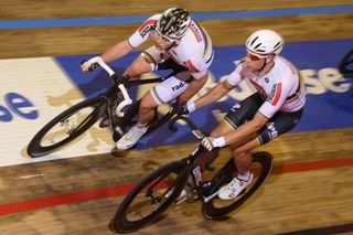 Roger Kluge and Theo Reinhardt ride the Madison