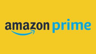 Amazon Prime logo on yellow background