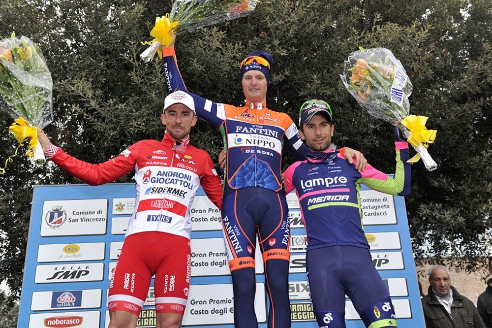 Grega Bole (Slo) Nippo - Vini Fantini tops the podium at G.P. Costa degli Etruschi