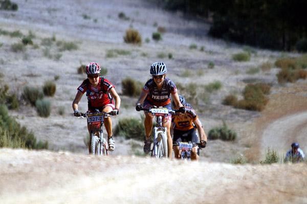 Myriam and her teammate