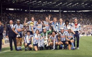 Coventry City celebrate after winning the FA Cup back in 1987.