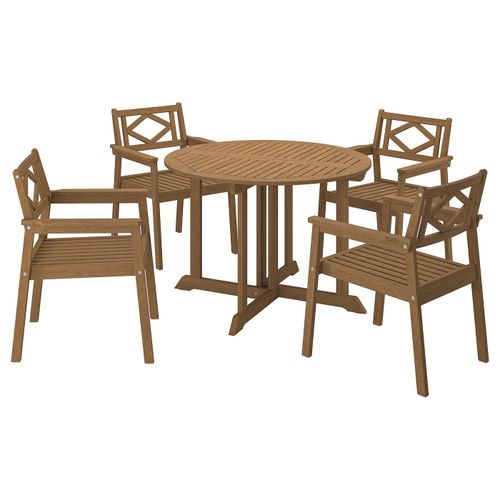 BONDHOLMEN Table and 4 Armchairs