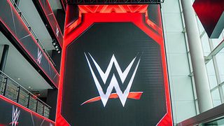 The central LED wall on the south end spans four stories at the WWE headquarters. 