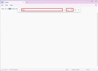Notepad use Find option