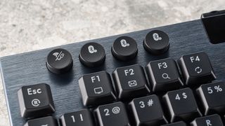 A black Hexgears Immersion A3 TKL hot-swappable mechanical low-profile keyboard