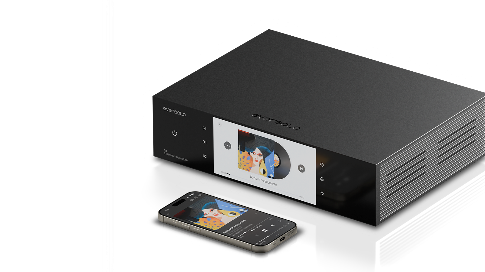 Eversolo T8 and control app on smart devices