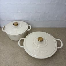 Testing the Salter Chester Cast Iron Casserole Dish set 