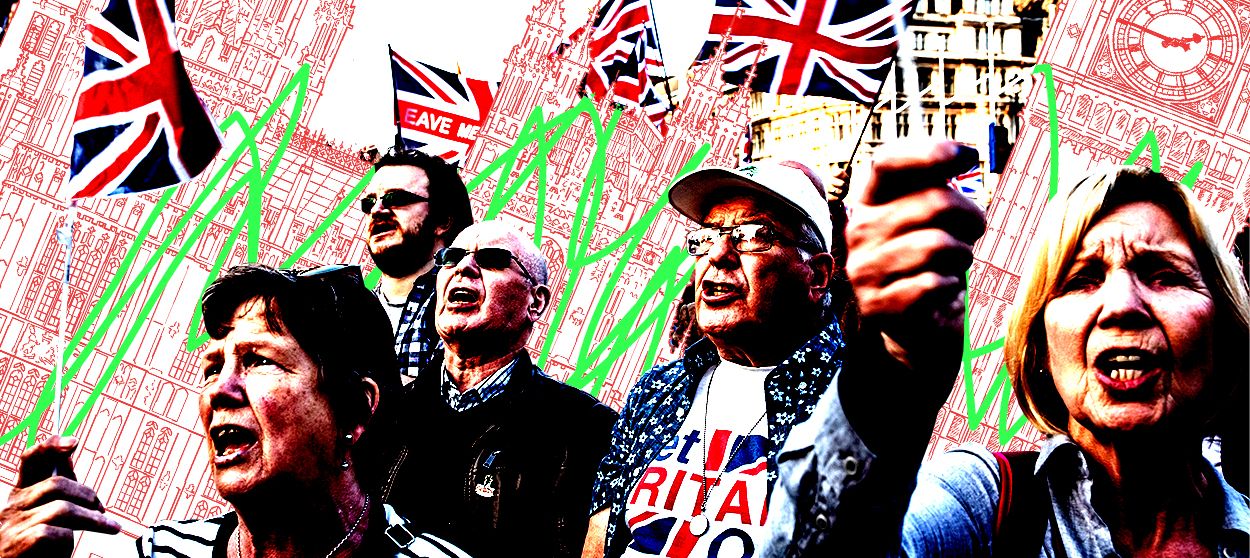 Brexit demonstrators.