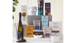 A selection of items from the Chocolate & Fizz hamper from Cartwright & Butler