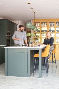  Isobel and Jeremy Thomson-Cook overcame bad weather and budgetary woes to create a timeless kitchen for the years to come 