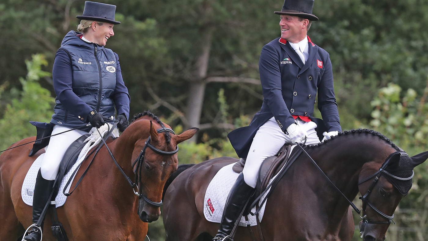 Zara Tindall and Oliver Townend during day two of the Burgham International Horse Trials in Morpeth.