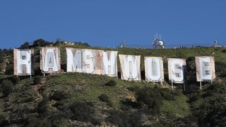 A photo of the transformed Ramshouse/Hollywood sign
