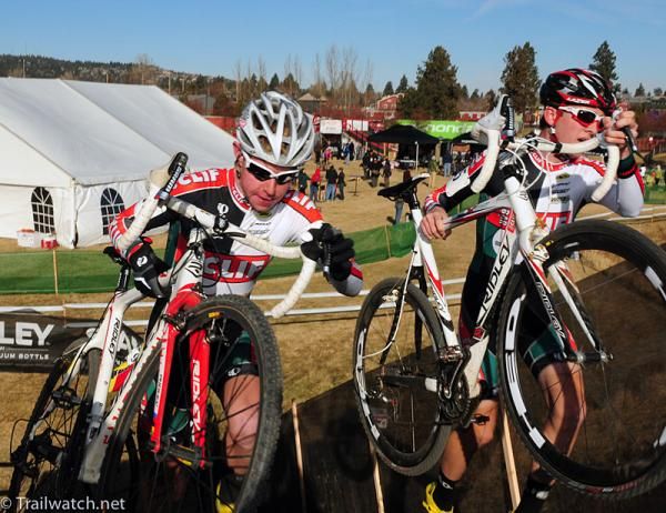 Clif Bar riders chasing the leaders