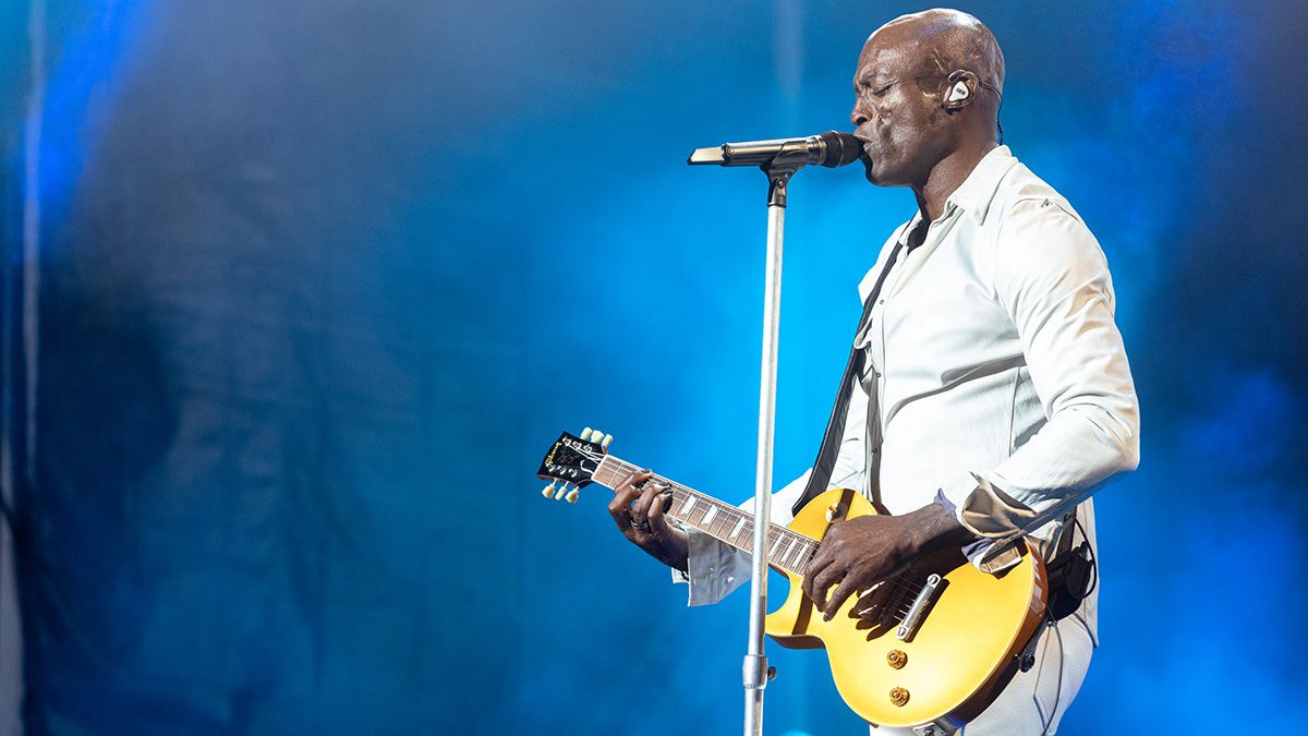 British singer Seal performs on stage during Starlite Occident 2023 at Cantera de Nagüeles on July 07, 2023 in Malaga, Spain