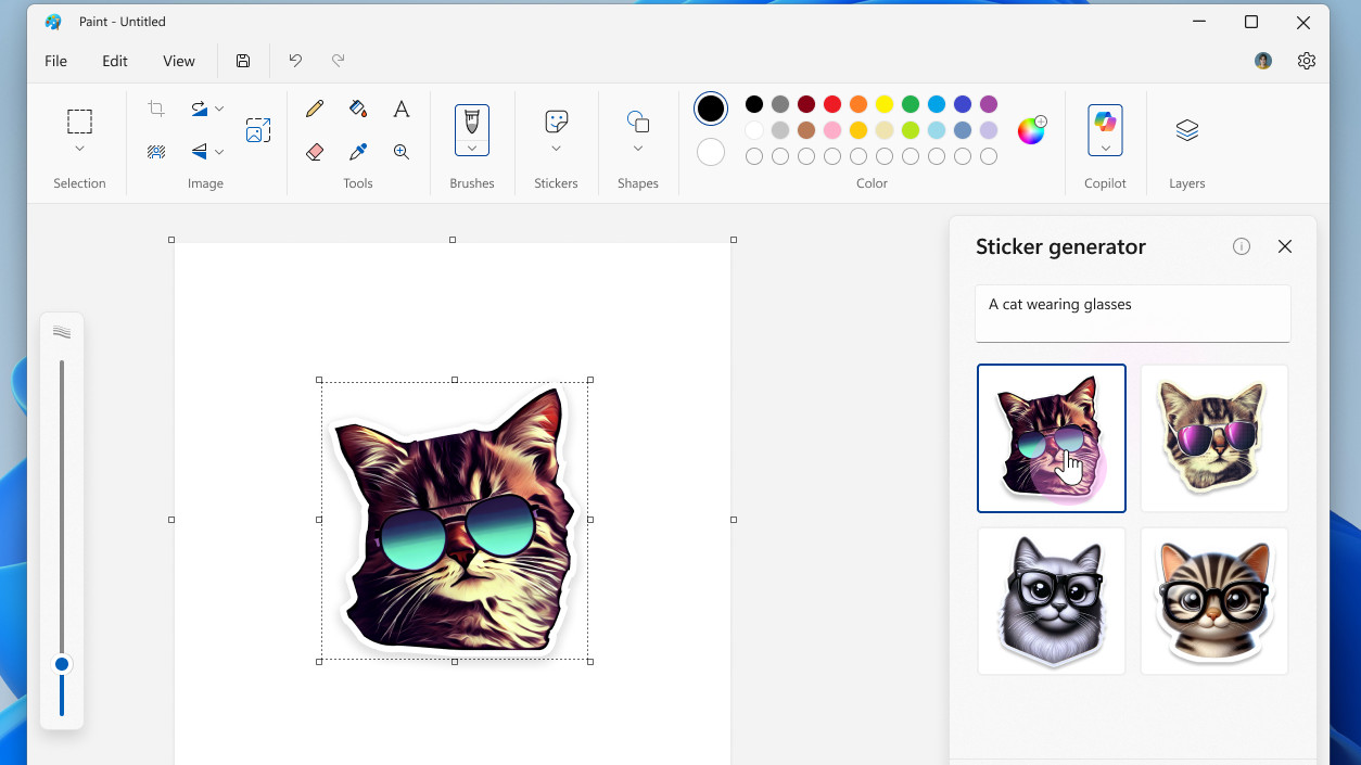 Windows 11 Paint Sticker Generator