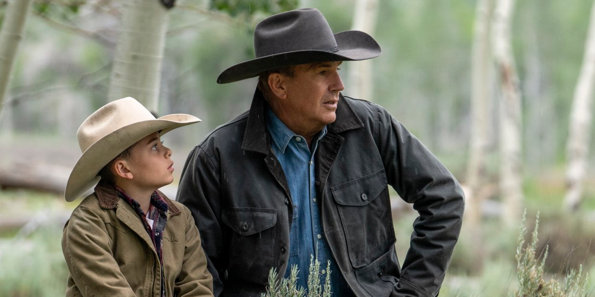 Yellowstone Tate Dutton Brecken Merrill John Dutton Kevin Costner Paramount Network