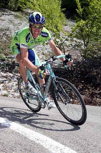 Dario Cioni (Liquigas) lost a lot of time on today's stage
