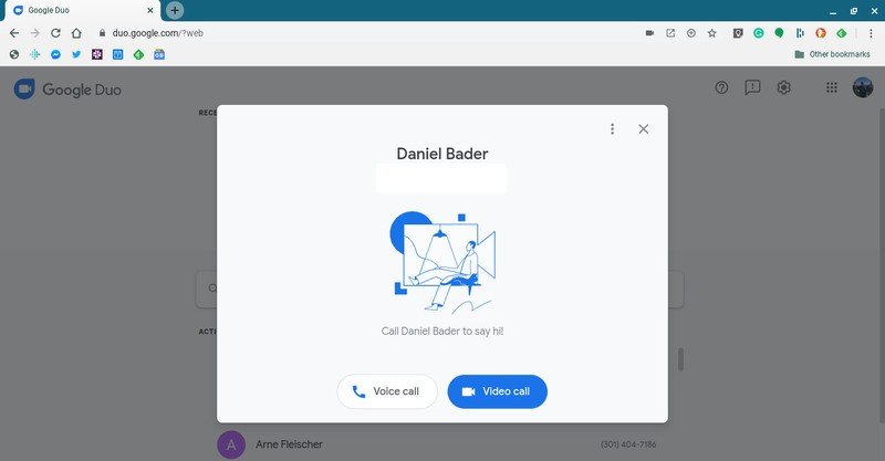 How To Set Up And Start Using Google Duo On The Web | Android Central