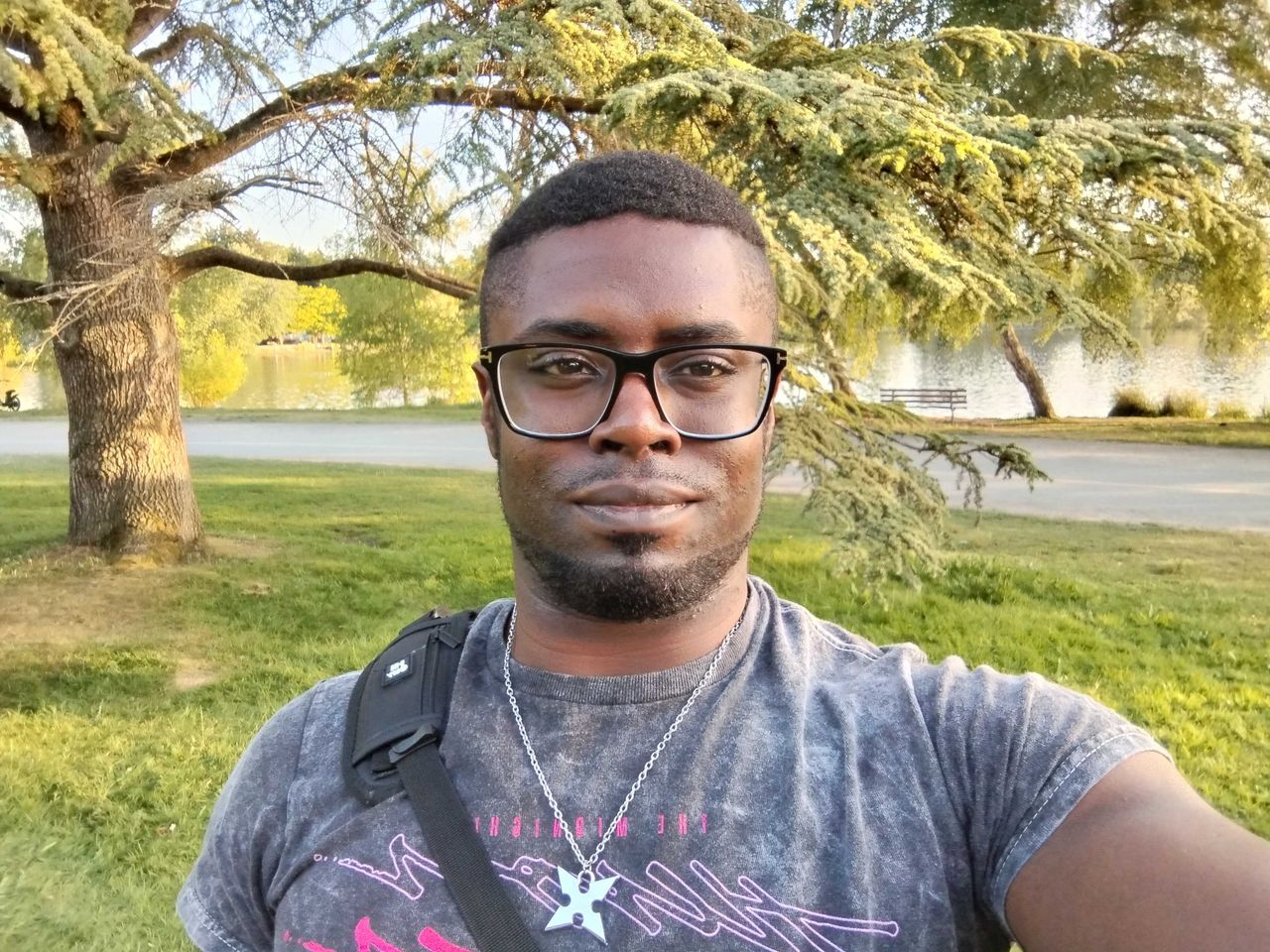 A selfie at a park