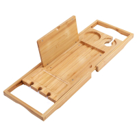 13. Utoplike Bamboo Bathtub Caddy Tray Bath Tray for Tub | $29.49 at Amazon