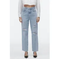 10. Zara High Rise Z1975 Straight Leg Jeans