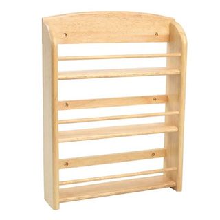 Dunelm light wood spice rack