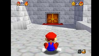 Super Mario asleep in the middle of the game