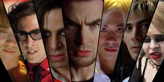 The League of Evil Exes, all pictured in a row, in Scott Pilgrim vs. The World.