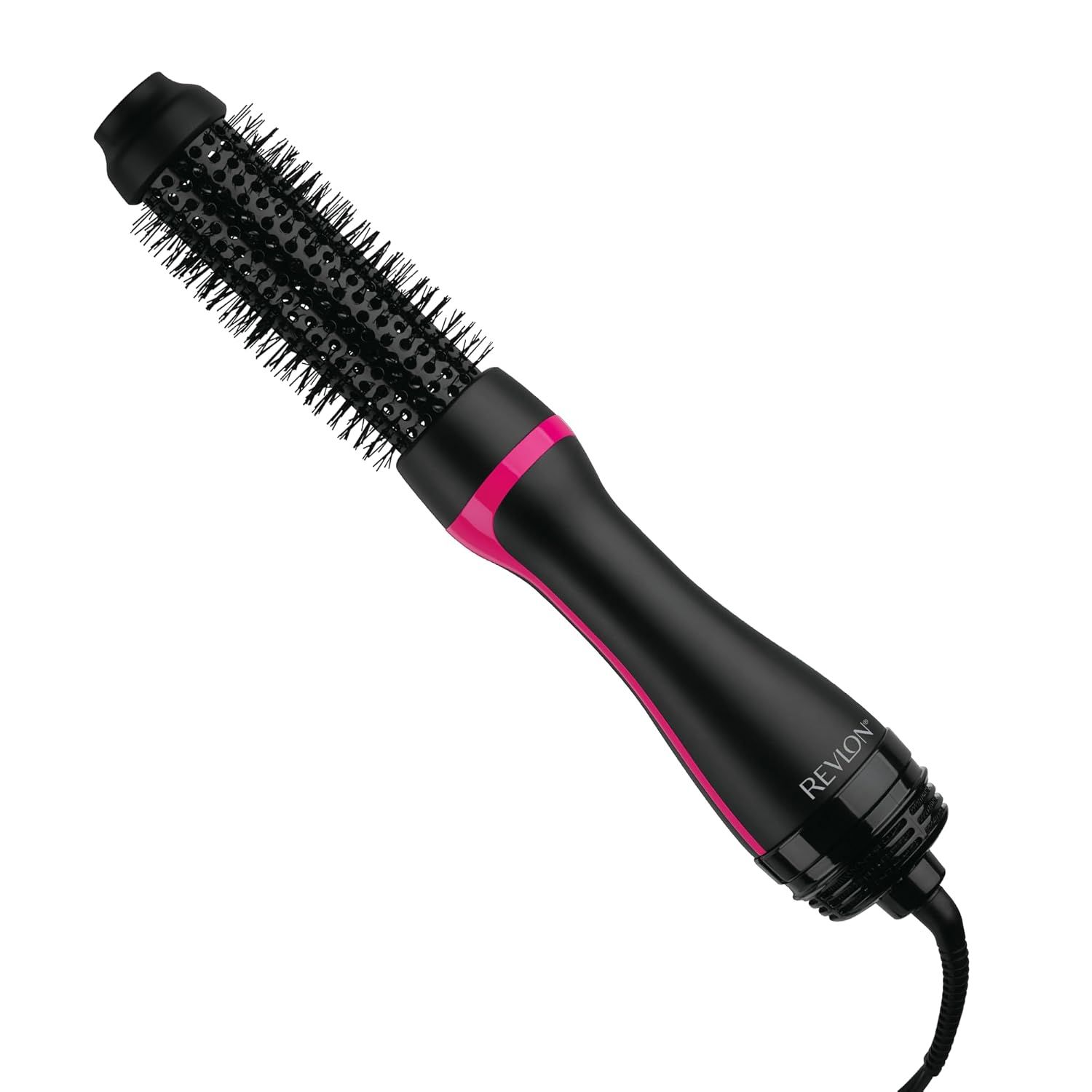 Revlon One-Step Hair Dryer and Styler - Root Booster Round Brush for Styling, Dryer Brush for Fast and Easy Salon-Quality Blowout, More Shine and Less Frizz (1-1/2 In)