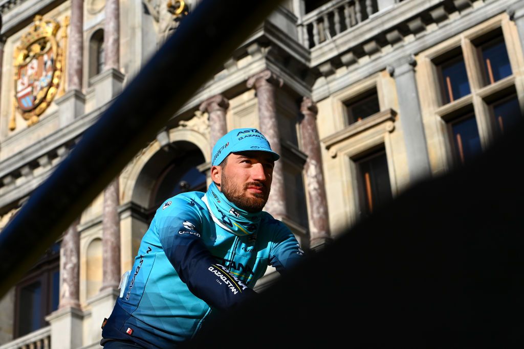 Gianni Moscon (Astana Qazaqstan) at the start of the Tour of Flanders