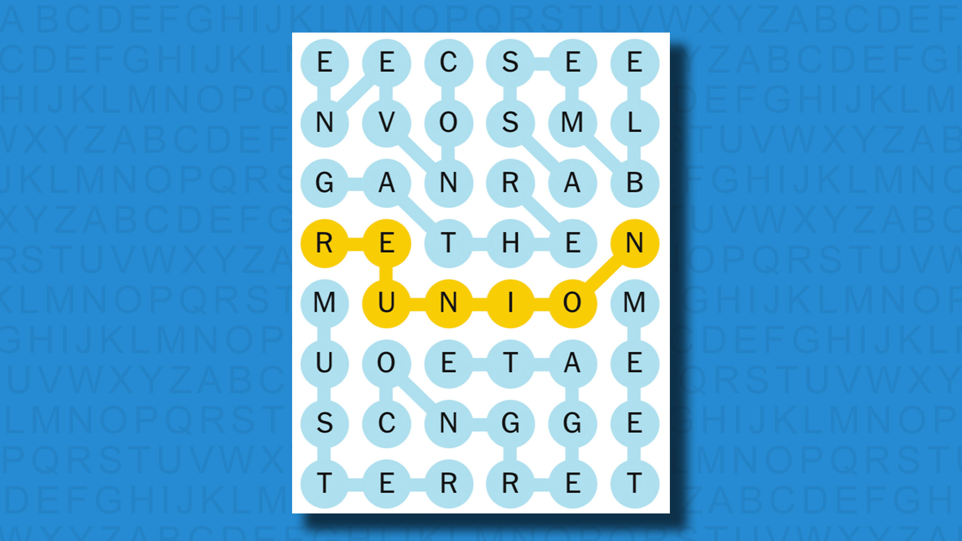 NYT Strands answers for game 510 on a blue background