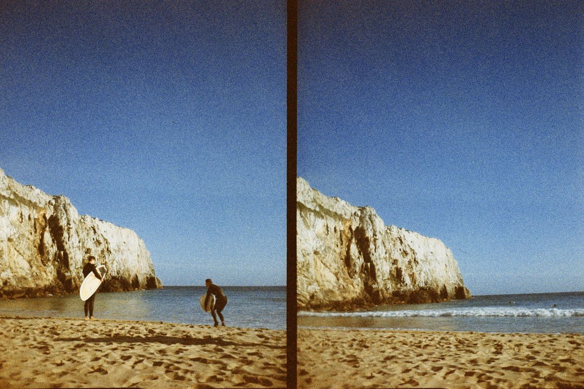 Sample images from the Lomography Half-frame Simple Use Reloadable Film Camera, side by side vertical frames
