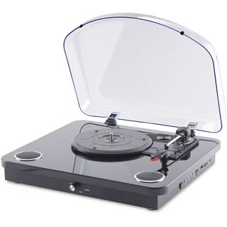 aldi turntable with white background