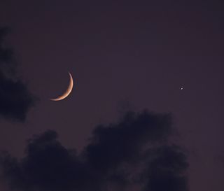 Skywatcher Victor Rogus snapped this view of the moon near Venus on Sept. 8, 2013 from Jadwin, Missouri.
