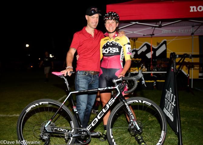 ewlyweds Johs Huseby and Meredith Miller before the race