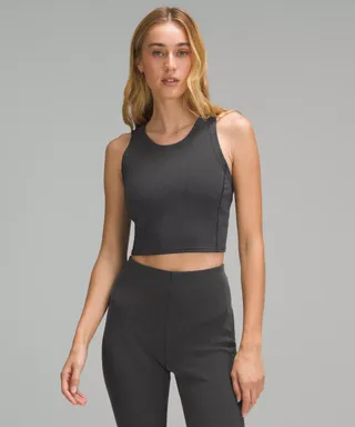 Ribbed Softstreme Cropped Tank Top 