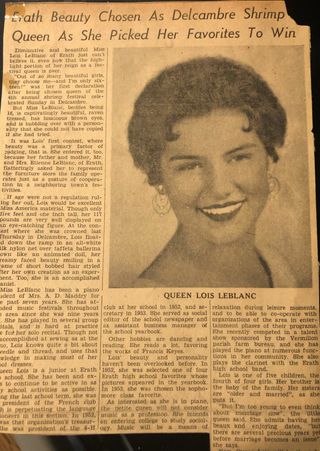 Author's grandmother in the newspaper