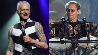 LEFT: David Lee Roth performs at The Capitol Theatre on June 03, 2026 in Port Chester, New York. RIGHT: Alex Van Halen onstage during the 2015 Billboard Music Awards at MGM Grand Garden Arena on May 17, 2015 in Las Vegas 
