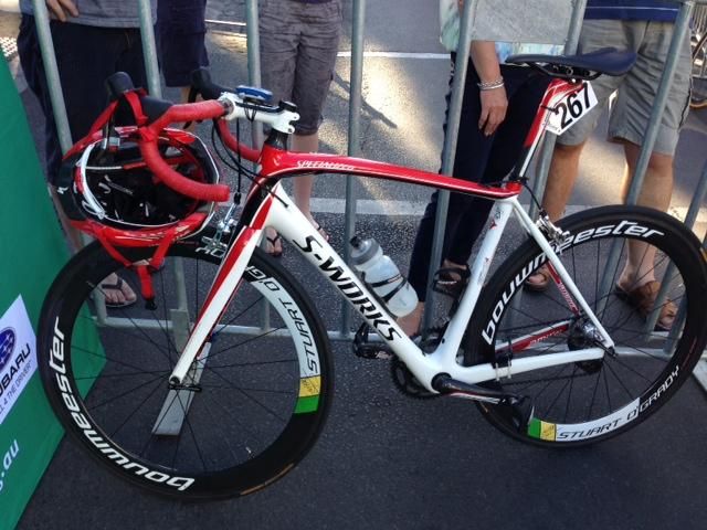 Kimberley Wells' race winning Specialized SL4 is the same one used by her entire Specialized-Securitor team