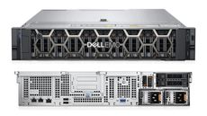 A photograph of the front and rear of the Dell EMC PowerEdge R750xs