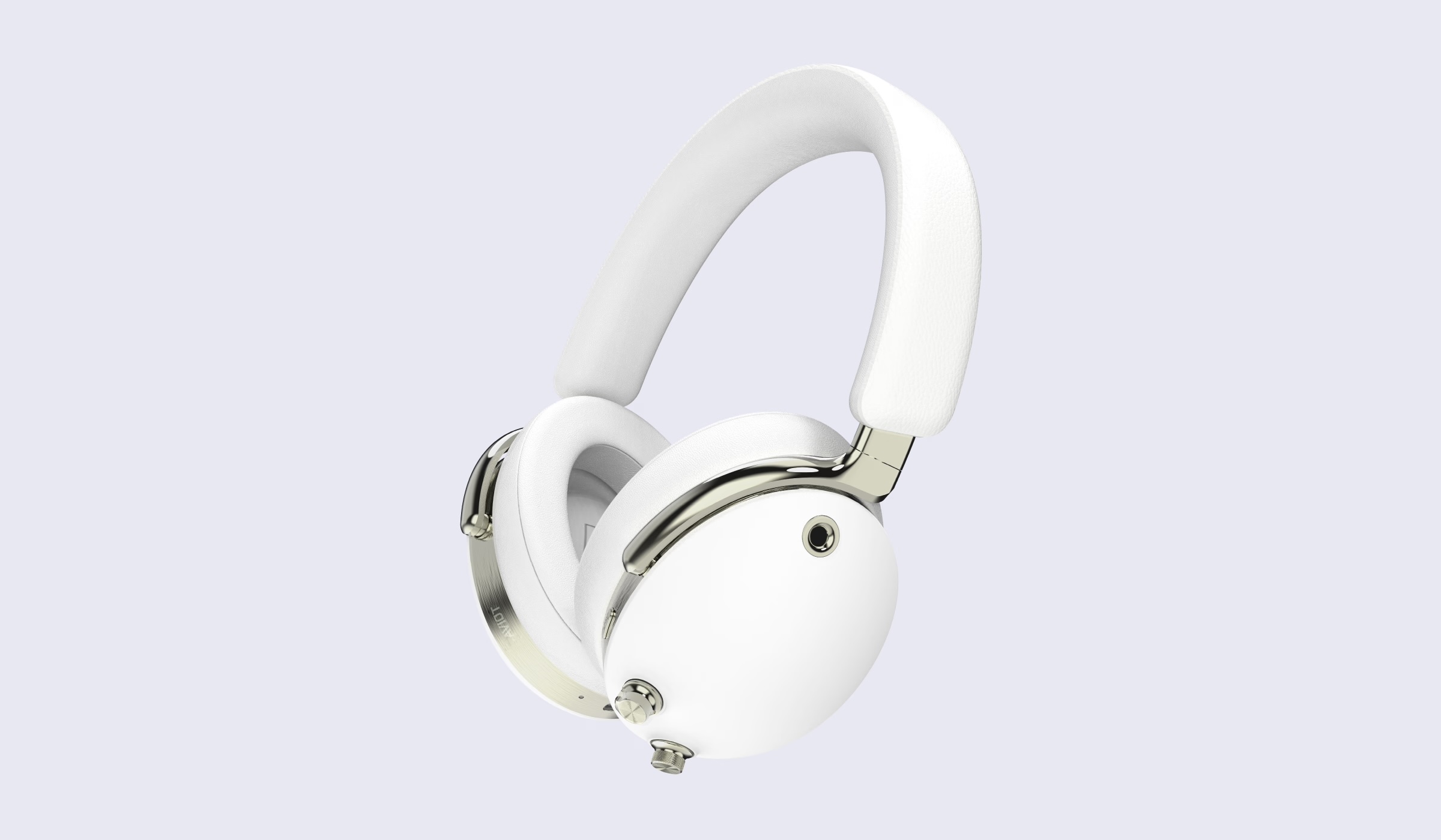 Aviot WA-JP1 headphones in white on a neutral background