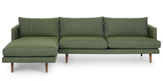 dark green sectional sofa