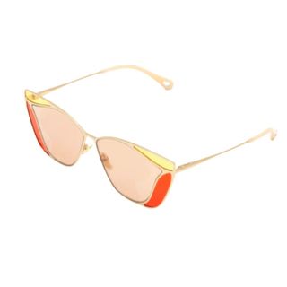 Pair of orange tinted Chloe sunglasses