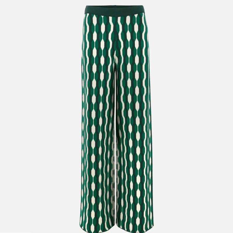 graphic print trousers