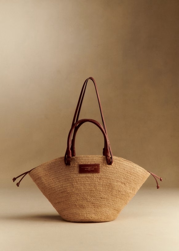 Sezane, Justine Basket Bag - Raffia - Raffia - S&amp;eacute;zane