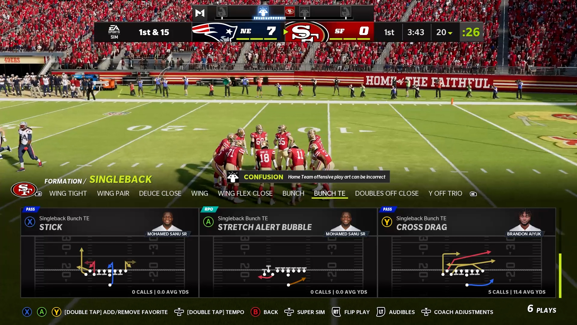 Madden NFL 22 Niners offense