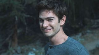 Andrew Garfield's Sam Altman with a sinister smile in Neon's OpenAI movie Artificial