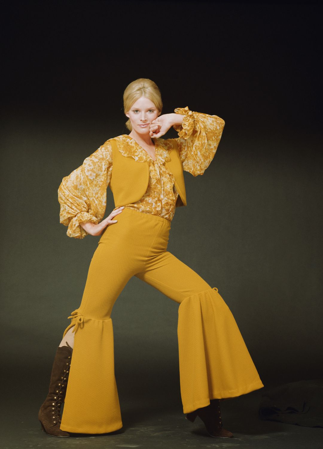 Janny Lewis models French fashion, UK, 14th September 1971