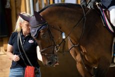 John Whitaker's groom Kerry Finch
